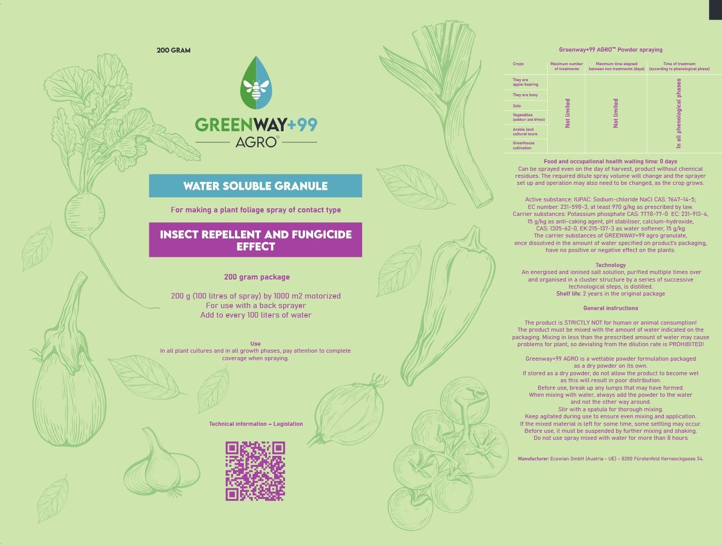 Greenway+99 AGRO™ Powder - Spraying agent